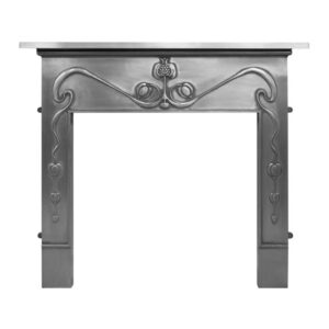 The Art Nouveau Cast Iron Mantel Full Polished