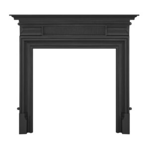 The Belgrave Cast Iron Mantel in Black