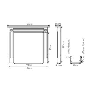 The Regent Cast Iron Mantel Measurements