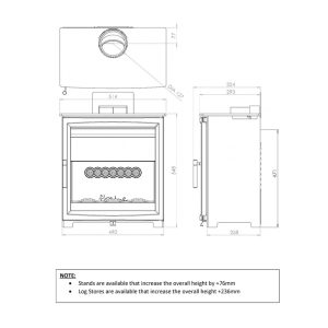 Fireline Woodtec 5W Wood Burning Stove