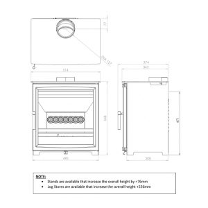 Fireline Woodtec 5WD Wood Burning Stove