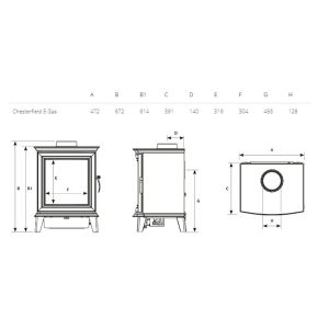 Gazco Chesterfield 5 Gas Stove