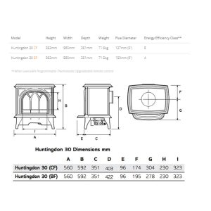 Gazco Huntingdon 30 Gas Stoves