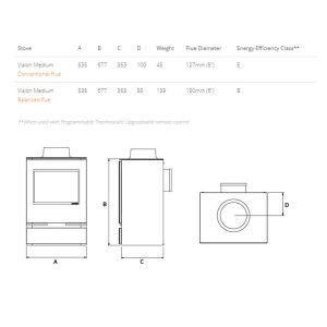 Gazco Vision Medium Gas Stove