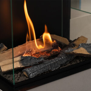 Planika Rock Fireplace - Logs