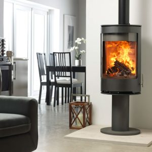 Purevision PVR Cylinder On Pedestal Multi-Fuel Stove