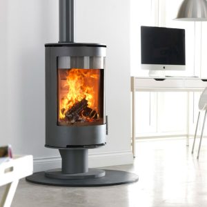 Purevision PVR Cylinder On Pedestal Multi-Fuel Stove