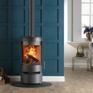 Purevision PVR Cylinder On Log Store Multi-Fuel Stove