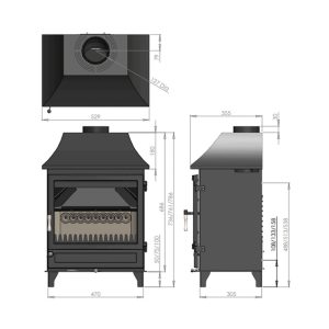 Purevision Heritage Wide Multi-Fuel Stoves