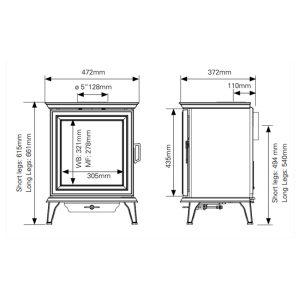 Stovax Sheraton 5 Wood & Multi-Fuel Stove