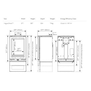 Stovax Vogue Small T Wood Burning & Multi-Fuel Stove