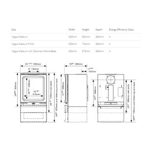 Stovax Vogue Medium Wood & Multi-Fuel Stoves