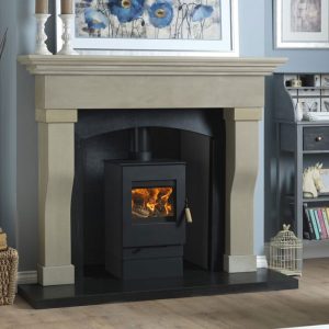 Burley Launde Eco Design Ready Wood Burning Stove - With Base