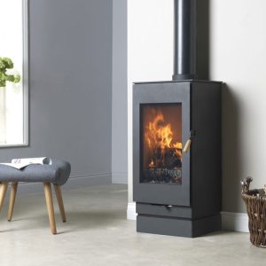 Burley Carlby Wood Burning Stove - With Base