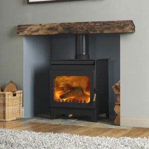 Burley Brampton Wood Burning Stove - With Cover Plate