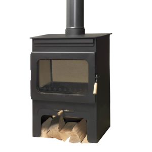 Burley Brampton Wood Burning Stove - With Log Store