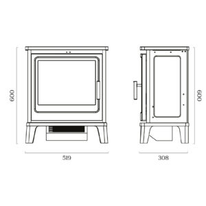 Capital Blackthorn Electric Stove Dimensions