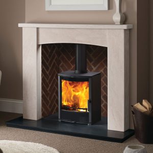 The Alban Mantel in Corinthian Stone