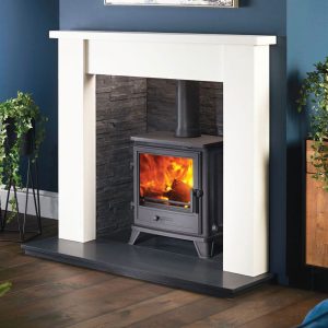 The Appledore Mantel 54″ Aegean Limestone