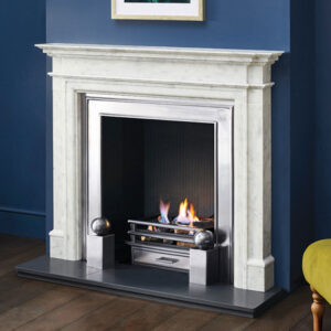 The Washington 54" Mantel in Carrara Marble