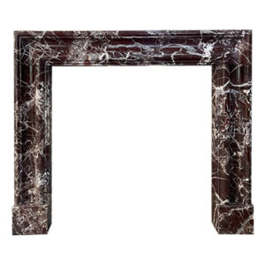 The Bolection mantel In Rosso Levanto Marble