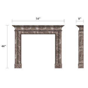 Blenhiem Mantel in Brown Emperador Polished