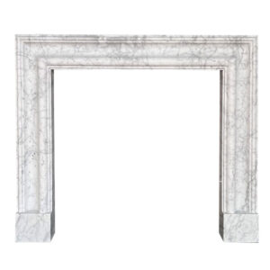 The Bolection Mantel in Carrara Marble - Honed
