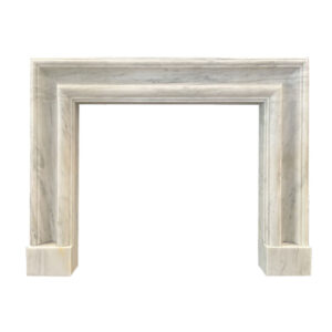 The Bolection Mantel in Honed Carrara