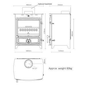 FDC8 Eco Multi-Fuel Stove