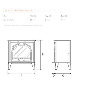 Gazco Stockton 2 Medium Electric Stove