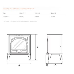 Gazco Stockton 5 Electric Stove