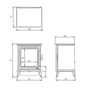 Gazco Sheraton 5 Electric Stove