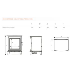 Gazco Chesterfield 5 Electric Stove