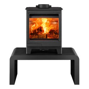 The Allure 4 Wood Burning Stove - On Bench