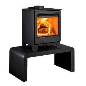 The Allure 4 Wood Burning Stove - On Bench