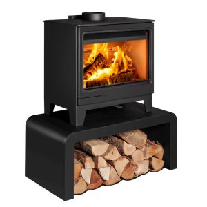 The Allure 7 Wood Burning Stove - On Bench