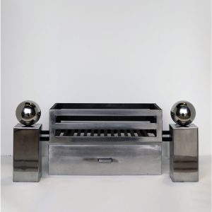 Modern Steel Fire Basket For Firedogs