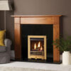 The Brompton Wood Mantel in Rich Oak