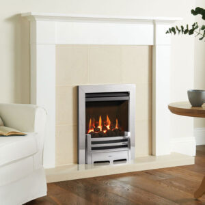 The Brompton Wood Mantel in White