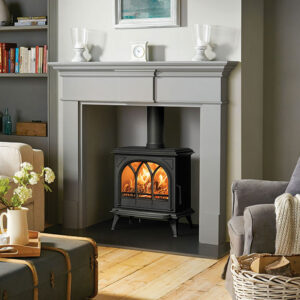 The Pembroke Wood Mantel in Grey