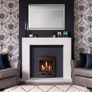 The Malmo Wood Mantel in White
