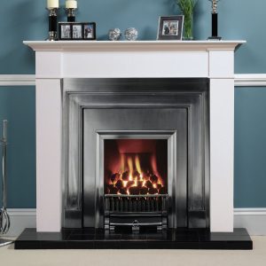 The Brompton Wood Mantel in White