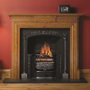 The Chatsworth Wood Mantel in Rich Oak