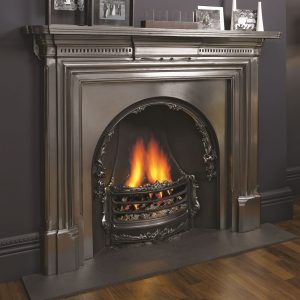 The Georgian Cast Iron Mantel in Traditional Matt Black