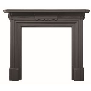 The Georgian Cast Iron Mantel in Traditional Matt Black