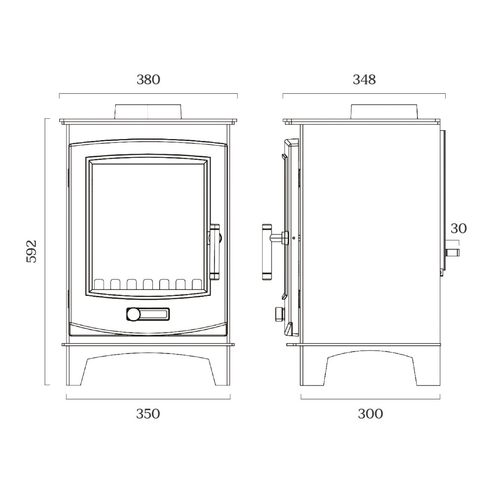 Capital Kirkham Gas Stove Measurements