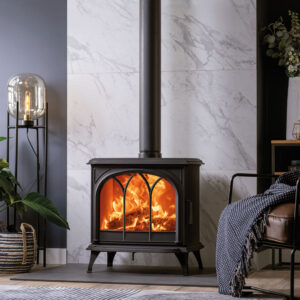 Stovax Huntingdon 40 Wood & Multi-Fuel Stove with Tracery Door
