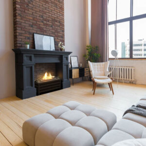 Planika Basket Fire Logs Freestanding Fireplace