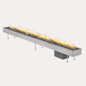 Planika Galio Automatic Outdoor Insert Fireplace With Linear Burner - 2000