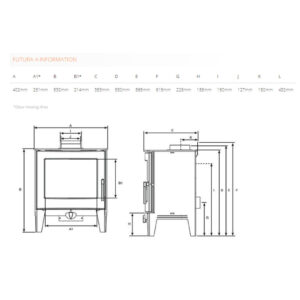 Stovax Futura 4 Measurements